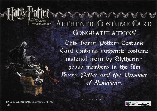 Slytherin House Tie - Back