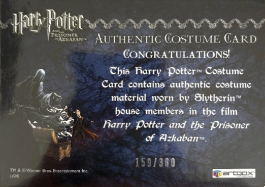 Slytherin House Tie - Back