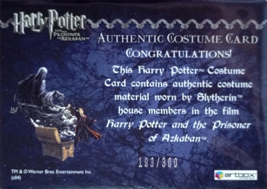 Slytherin House Tie - Back