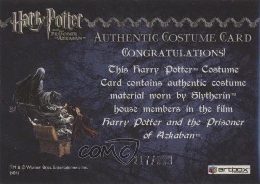 Slytherin House Tie - Back