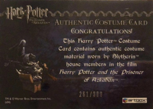 Slytherin House Tie - Back