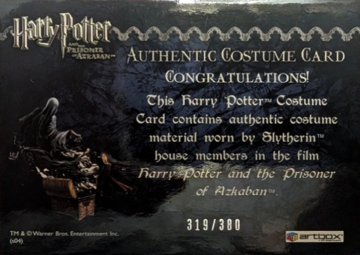 Slytherin House Tie - Back