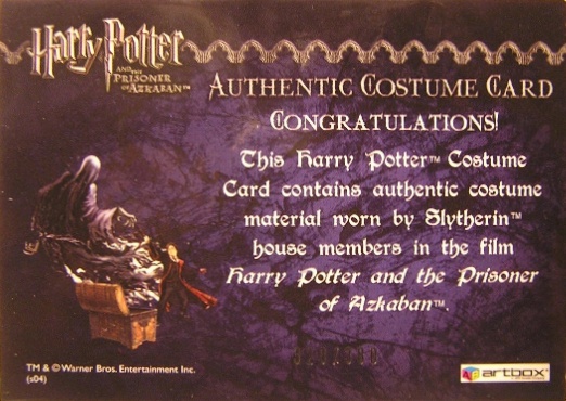 Slytherin House Tie - Back