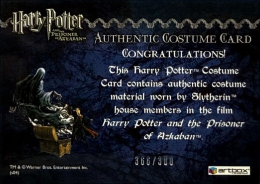 Slytherin House Tie - Back