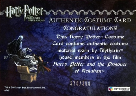 Slytherin House Tie - Back