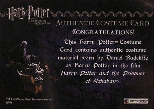 Harry Potter's Grey T-Shirt - Back