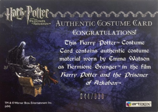 Hermione's Black Robe - Back