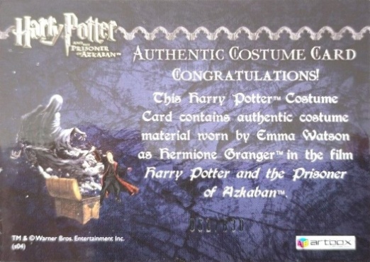 Hermione's Black Robe - Back