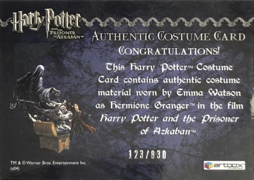 Hermione's Black Robe - Back