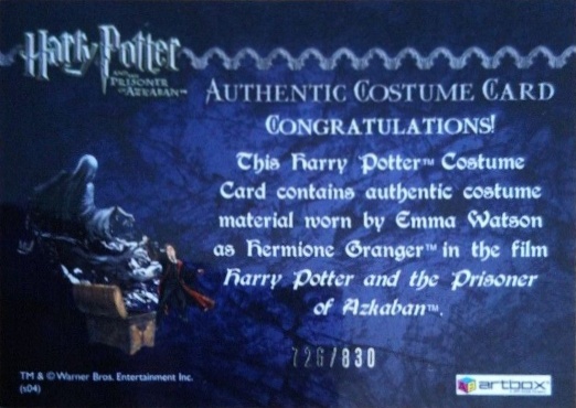 Hermione's Black Robe - Back