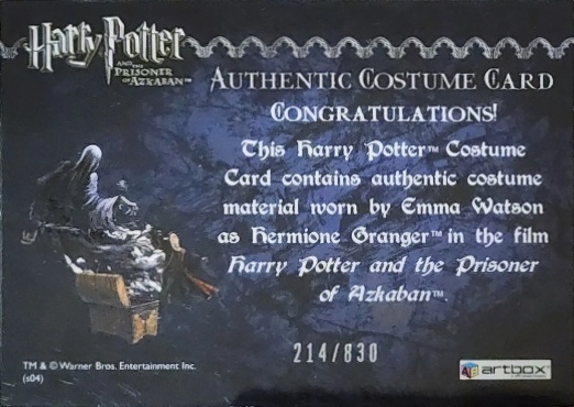 Hermione's Black Robe - Back