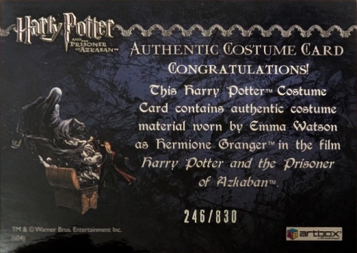 Hermione's Black Robe - Back