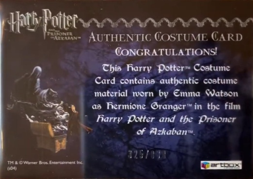 Hermione's Black Robe - Back