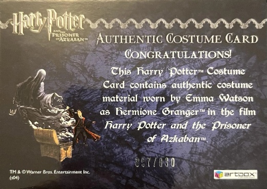 Hermione's Black Robe - Back