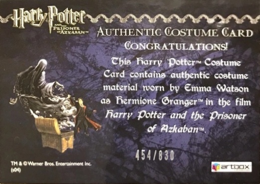 Hermione's Black Robe - Back