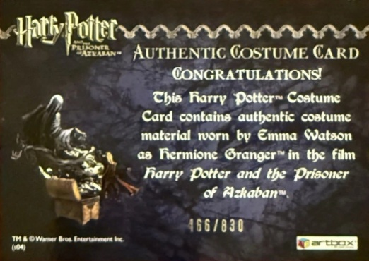 Hermione's Black Robe - Back