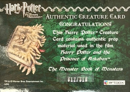 The Monster Book of Monsters - Back