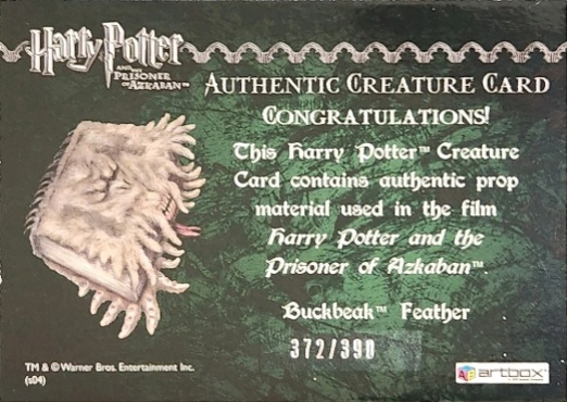 Buckbeak's Feather - Back