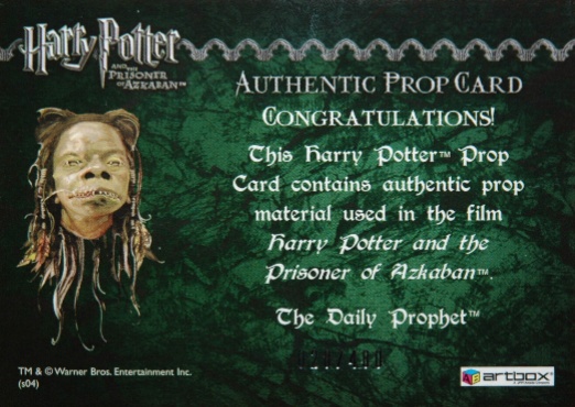 The Daily Prophet - Back