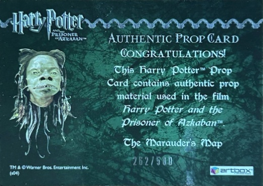 The Marauder's Map - Back