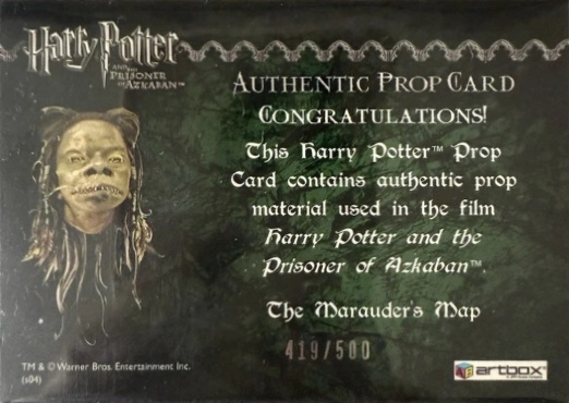 The Marauder's Map - Back