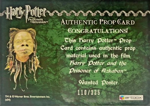 Wanted Poster - Back