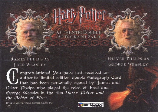 James Phelps Oliver Phelps - Back