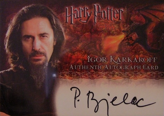 Predrag Bjelac as Igor Karkaroff - Front