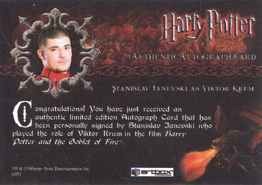 Stanislav Ianevski as Viktor Krum - Back