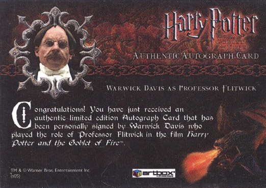 Warwick Davis as Professor Flitwick - Back