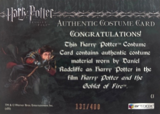 C1 - Harry Potter's First Task Costume - Back