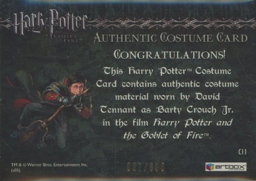 C11 - Barty Crouch Jr's Shirt - Back