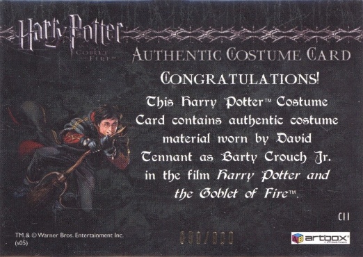 C11 - Barty Crouch Jr's Shirt - Back