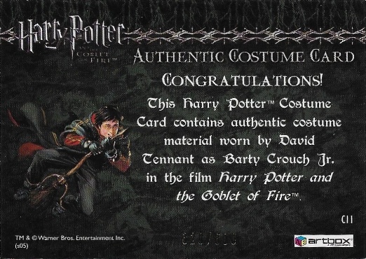 C11 - Barty Crouch Jr's Shirt - Back