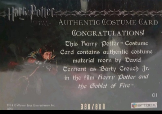 C11 - Barty Crouch Jr's Shirt - Back