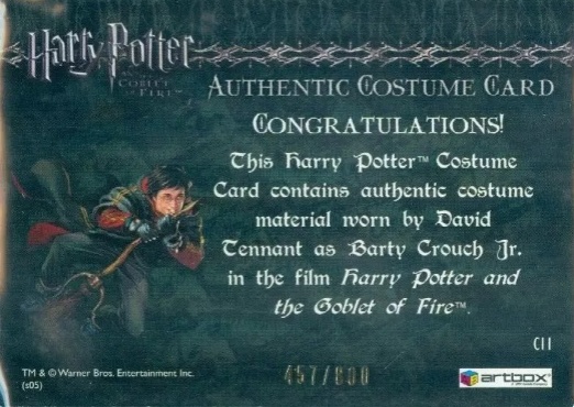 C11 - Barty Crouch Jr's Shirt - Back