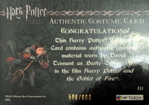 C11 - Barty Crouch Jr's Shirt - Back