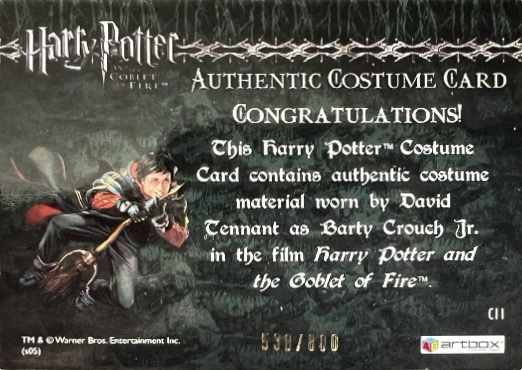 C11 - Barty Crouch Jr's Shirt - Back