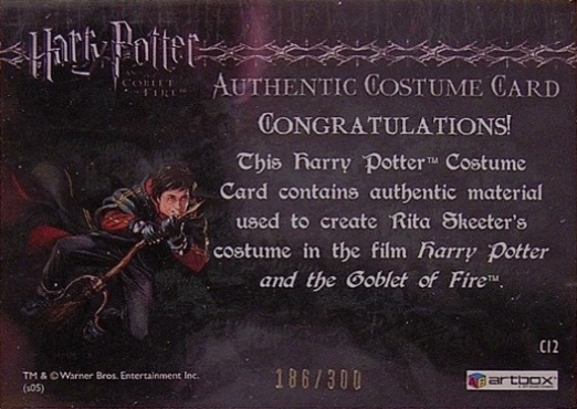 C12 - Rita Skeeter's Coat - Back