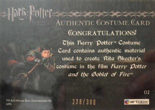 C12 - Rita Skeeter's Coat - Back