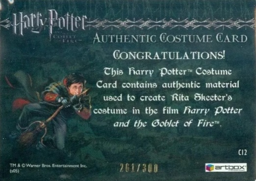 C12 - Rita Skeeter's Coat - Back