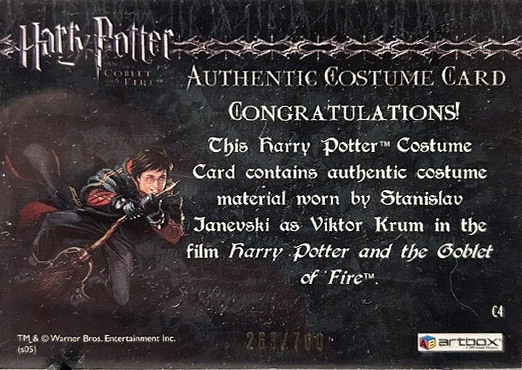 C4 - Viktor Krum's First Task Costume - Back