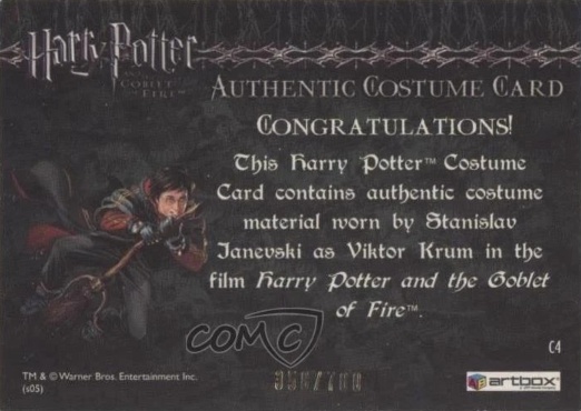 C4 - Viktor Krum's First Task Costume - Back