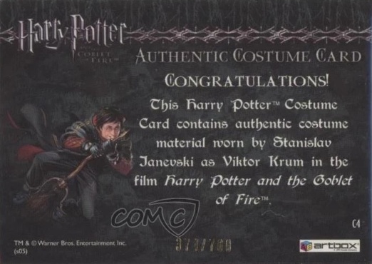 C4 - Viktor Krum's First Task Costume - Back