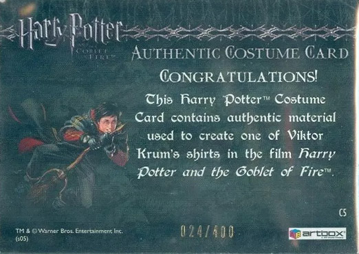 C5 - Viktor Krum's Third Task Costume - Back