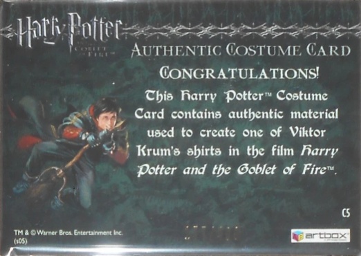 C5 - Viktor Krum's Third Task Costume - Back