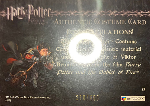 C5 - Viktor Krum's Third Task Costume - Back