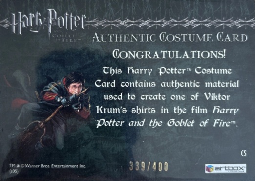 C5 - Viktor Krum's Third Task Costume - Back