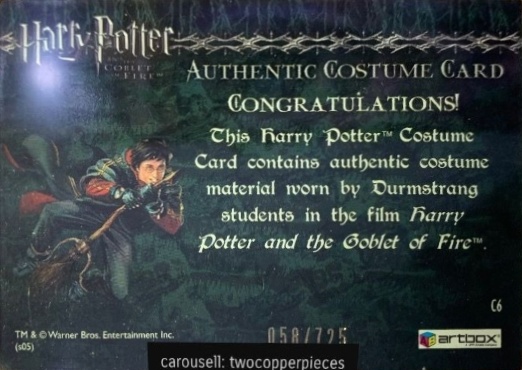 C6 - Durmstrang Students Costume - Back