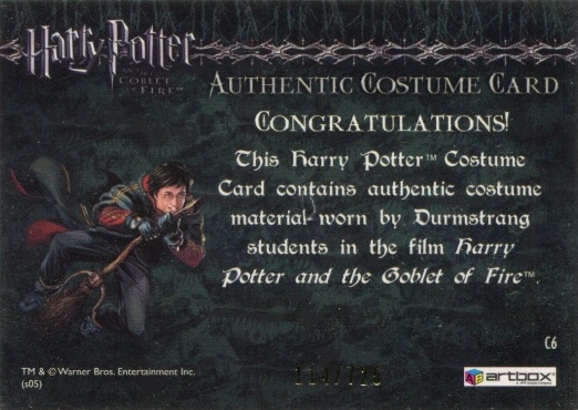 C6 - Durmstrang Students Costume - Back